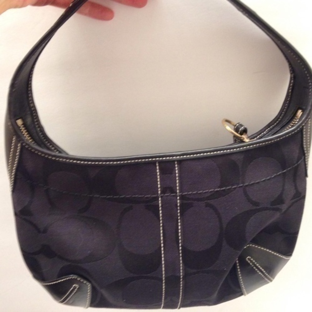 COACH y2k vintage ergo signature SIG C black HOBO BAG